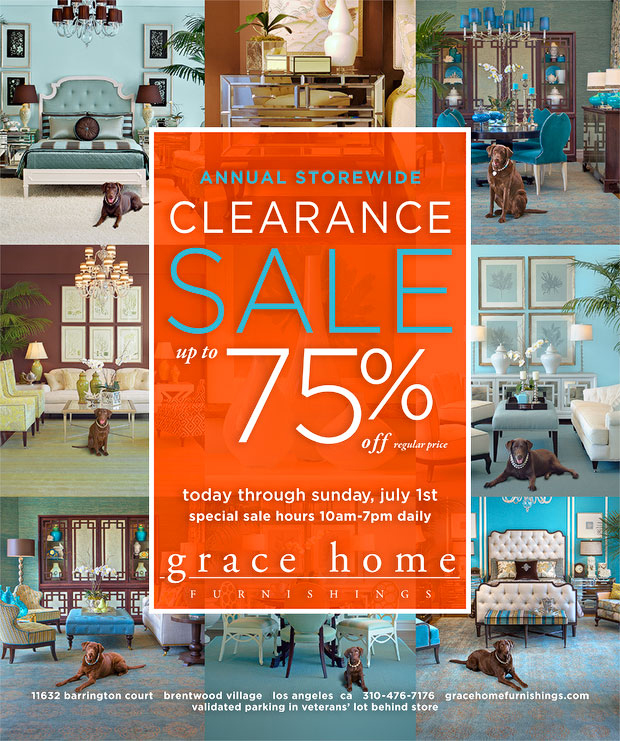 Grace Home Furnishings 2012 Clearance Sale